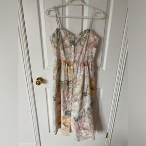 H&M linen floral dress